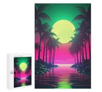 Puzzles pour Adultes 1000 PCS Retro Synthwave Chronicles Puzzles pour Adultes - Décoration Murale - Décoration Parfaite - Défi À Relever 1000 PCS