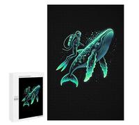 Puzzles pour Adultes 1000 PCS Scuba Diver Whale Puzzle pour Adultes - Jeux Relaxants - Difficulté : Difficile - Cadeaux pour Les Amis Et La Famille 1000 PCS
