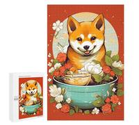Puzzles pour Adultes 1000 PCS Shiba Ramen Ruby Puzzle pour Adultes - Jeux Relaxants - Difficulté : Difficile - Cadeaux pour Les Amis Et La Famille 1000 PCS