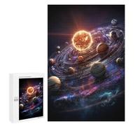 Puzzles pour Adultes 1000 PCS Solar System Planets Artwork Puzzles pour Adolescents - Anti-Stress - Défi Éducatif - Cadeaux De Noël Et d'anniversaire 1000 PCS