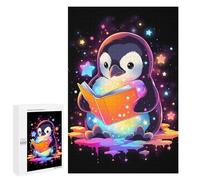 Puzzles pour Adultes 1000 PCS Space Penguin Reading Book Puzzles pour Adolescents, Jouets, Décoration Murale, Motifs À Assembler, Cadeaux pour Les Amis Et La Famille 1000 PCS
