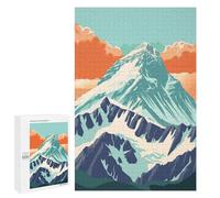 Puzzles pour Adultes 1000 PCS Sunset on Everest Puzzle pour Adultes - Jeux Relaxants - Difficulté : Difficile - Cadeaux pour Les Amis Et La Famille 1000 PCS