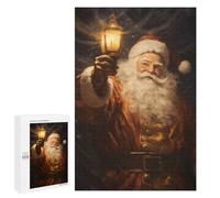 Puzzles pour Adultes 1000 PCS Vintage Santa Claus Puzzle pour Adultes - Jeux Relaxants - Difficulté : Difficile - Cadeaux pour Les Amis Et La Famille 1000 PCS