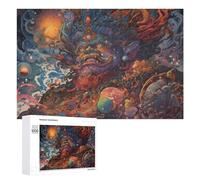 Puzzles pour Adultes 1000 PCS Whirling Cosmic Serpent Puzzle pour Adultes, Jouet, Décoration Murale, Cadeau pour Femmes, pour Les Jeux 1000 PCS