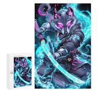 Puzzles pour Adultes 1000 PCS Wolf Samurai Warrior Puzzles pour Adultes Jeux Relaxants Cadeaux pour Femmes Jeux Stimulants Cadeaux 1000 PCS