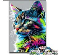 Puzzles pour Adultes 1000 pièces(26x38cm) Puzzle Animalier Pop Art en Carton, Cadeau de Noël, idéal pour Le Bureau, la Chambre ou Le Salon