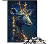 Puzzles pour Adultes 1000 pièces(50x75cm) : Puzzle Girafe Magique en Bois, développe la Coordination œil-Main, idéal comme Cadeau d'anniversaire