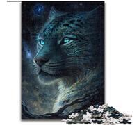 Puzzles pour Adultes 1000 pièces(50x75cm) - Puzzle Léopard Magique en Bois, développe la Coordination œil-Main, idéal comme Cadeau d'anniversaire