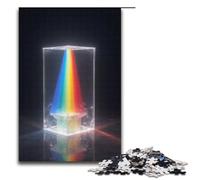 Puzzles pour Adultes 1000 pièces à Assembler avec Motif de Prisme Lumineux. Stimulez Votre Cerveau. Jouets addictifs pour cultiver la Patience. 1000 pièces (38 x 26 cm).