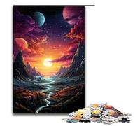 Puzzles pour Adultes 1000 pièces à Motifs psychédéliques colorés à Assembler pour Aider Le Cerveau à exercer Jouets addictifs pour cultiver la Patience 1000 pièces (75 x 50 cm)