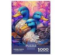 Puzzles pour Adultes 1000 Pièces A Trio of Ducks Puzzle Adulte Jeux Amusants Course De Vitesse Manuelle Jeu Stimulant Cadeaux 52x38cm/1000pcs