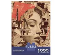 Puzzles pour Adultes 1000 Pièces Abstract Woman Collage Art Print-1 Puzzle pour Adolescents, Améliore La Mémoire, Stimulant À Compléter, Jeu Amusant pour Toute La Famille 70x50cm/1000pcs