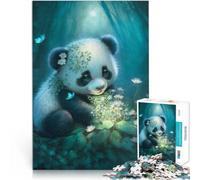 Puzzles pour Adultes 1000 pièces Adorable Petit Panda Jeu Familial Anti-Stress Défi Difficile Œuvre d'art 38x52cm