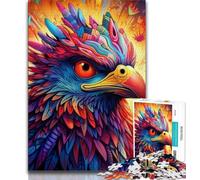Puzzles pour Adultes 1000 pièces Aigle coloré 1000 pièces, Jouet éducatif Anti-Stress, Cadeaux pour Amis et Famille (Taille 75x50cm)