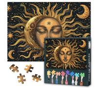 Puzzles pour Adultes 1000 Pièces, Alchimie de l'Harmonie Céleste - Art Astrologique Vintage Puzzle 1000 Pièces, Difficult Impossible, 50x70cm