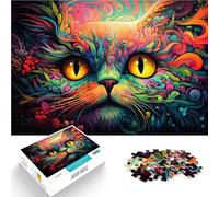Puzzles pour Adultes 1000 pièces Alice Cat Jouets éducatifs 26x38cm Soulagement du Stress Staycation Tuer Le Temps pour Les Adolescents de 14 Ans et Plus