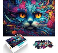 Puzzles pour Adultes 1000 pièces Alice Cat Puzzles de Jeu stimulants 26x38cm Soulagement du Stress Staycation Tuer Le Temps pour Les Adolescents à partir de 14 Ans
