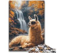 Puzzles pour Adultes 1000 pièces Alpaga d'automne, Amusants en Famille, idéal comme Cadeau pour Toute la Famille, à partir de 14 Ans, 50x75cm