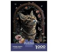 Puzzles pour Adultes 1000 Pièces American Shorthair Adolescents Puzzles Jeux Relaxants pour S'amuser en Famille Activités Amusantes À La Maison 38x26cm/1000pcs
