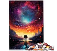 Puzzles pour Adultes 1000 pièces Amour Infini Espace Le Puzzle 26x38cm Soulagement du Stress Staycation Tuer Le Temps pour Les Jeunes de 14 Ans