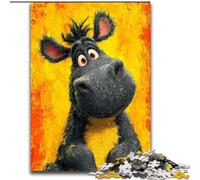 Puzzles pour Adultes 1000 pièces Âne de Dessin animé Puzzles 1000 pièces pour Adultes Décoration Murale et Jeu Familial Cadeau (Taille 50x75cm)