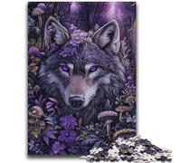 Puzzles pour Adultes 1000 pièces Animal Fantasy Loup 1000 pièces pour Adolescents, pour Jeu éducatif, défi, Cadeau d'anniversaire, Cadeaux, décoration Murale (50x75cm)