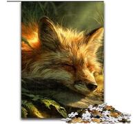 Puzzles pour Adultes 1000 pièces Animal Fox Art, Jeux éducatifs, décoration d'intérieur, idéal comme Cadeau pour Toute la Famille (Taille 50x75cm)