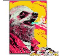 Puzzles pour Adultes 1000 pièces Animaux Blaireau à Miel Puzzle Parfait pour Les Adolescents et Les Loisirs en Famille, pour Les Anniversaires (Taille : 50x75cm)
