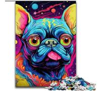 Puzzles pour Adultes 1000 pièces Animaux Chiens Colorés Puzzle Activité de Lien Familial, Cadeau Unique pour Les Vacances et Les Anniversaires (Taille : 50x75cm)