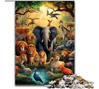 Puzzles pour Adultes 1000 pièces Animaux d'Afrique Idéal pour Les Adolescents et Les collectionneurs, Cadeau de Voyage, Activité familiale (Taille : 26x38cm)