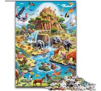 Puzzles pour Adultes 1000 pièces Animaux d'Afrique Jeu de réflexion pour Adolescents, pour Une soirée de Jeux en Famille (Taille : 26x38cm)
