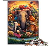 Puzzles pour Adultes 1000 pièces Animaux d'Afrique, Jeu de réflexion pour Adolescents, pour Une soirée de Jeux en Famille (Taille : 50x75cm)
