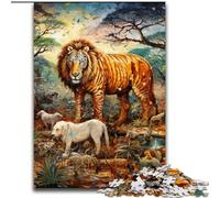 Puzzles pour Adultes 1000 pièces Animaux d'Afrique Jeu interactif Familial, idéal pour Les Adolescents, Cadeau Casse-tête (Taille : 50x75cm)