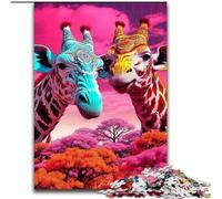 Puzzles pour Adultes, 1000 pièces Animaux d'Afrique, pour Les Adolescents, Les Couples et Les Amis pour Les Anniversaires et Noël (Taille : 50x75cm)
