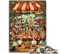 Puzzles pour Adultes 1000 pièces Animaux du Cirque Jouets Jeux éducatifs Anti-Stress Collection Artistes, Beaux-Arts 26x38cm