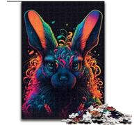 Puzzles pour Adultes, 1000 pièces, Animaux, Lapins, en Carton, idéal pour Les fêtes ou Les Anniversaires, Jeu de société, 1000 pièces(26x38cm)