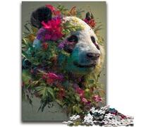 Puzzles pour Adultes 1000 pièces Animaux Panda Art Jouets Jeux éducatifs Soulagement du Stress Décoration d'intérieur Unique et Cadeaux 50x75cm