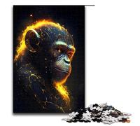 Puzzles pour Adultes 1000 pièces Animaux Singe Puzzles Jeu Jouets Drôles 1000 PCS (75x50cm)
