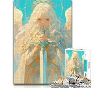 Puzzles pour Adultes 1000 pièces Anime Angel, Jeux éducatifs, décoration d'intérieur, Cadeau d'anniversaire, Art Mural (38x26cm)