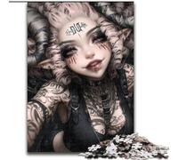 Puzzles pour Adultes 1000 pièces Anime Demon Girl, Jouets de Divertissement Familial, idéal comme Cadeau pour Toute la Famille à partir de 14 Ans (Taille 26x38cm)