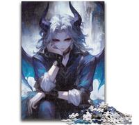 Puzzles pour Adultes 1000 pièces Anime Demon Girl pour Les 14 Ans et Plus Cadeaux intéressants pour la réduction du Stress pour Les Amis et la Famille 26x38cm
