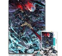 Puzzles pour Adultes 1000 pièces Anime Demon Slayer, Jeu éducatif Familial, décoration Murale, Cadeaux d'anniversaire et de Noël Uniques 38x26cm
