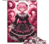Puzzles pour Adultes 1000 pièces Anime Girl, Jeu Familial Anti-Stress, défi Difficile, Une œuvre d'art pour Les 14 Ans et Plus (Taille 26x38cm)