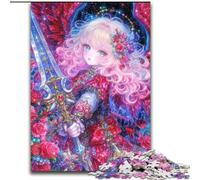 Puzzles pour Adultes 1000 pièces Anime Girl Warrior Brain Intelligence Challenge Jouets addictifs Cadeau d'anniversaire, Cadeaux, Art Mural (Taille 50x75cm)