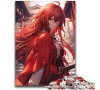 Puzzles pour Adultes 1000 pièces Anime Japonais Ninja 1000 pièces pour Adultes, Jeu de Quiz idéal comme Cadeau pour Toute la Famille 50x75cm
