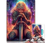 Puzzles pour Adultes 1000 pièces Anime Queen Girl Puzzles pour Adolescents Staycation Kill Time avec pièces entièrement emboîtables de Formes aléatoires 38x26cm
