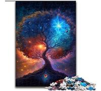 Puzzles pour Adultes 1000 pièces Arbre de la Sagesse en Bois, Parfaits pour s'amuser en Famille Lors des Anniversaires, Noël 50x75cm Fête d'anniversaire pour Hommes Femmes