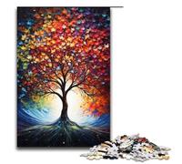 Puzzles pour Adultes 1000 pièces Arbre de la Sagesse Jouet coloré Jeu intellectuel Idéal comme Cadeau pour Toute la Famille 75x50cm