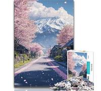 Puzzles pour Adultes 1000 pièces Arbre de Vie, Anti-Stress, Vacances à la Maison, Tue Le Temps avec Affiche et fiche de Questions Assorties (38x26cm)