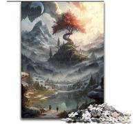 Puzzles pour Adultes 1000 pièces Arbre de Vie céleste Puzzle en Carton, idéal pour la décoration de la Maison et du Bureau, Cadeau Parfait pour Un Anniversaire 1000 pièces(26x38cm)